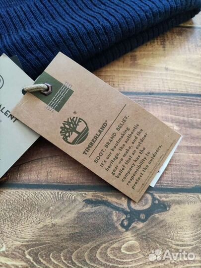Timberland новая шапка темно-синяя оригинал