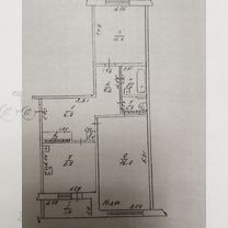 2-к. квартира, 53,2 м², 4/5 эт.