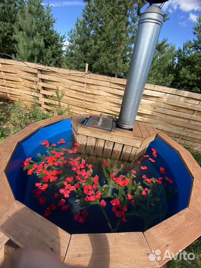 Баня на дровах с чаном