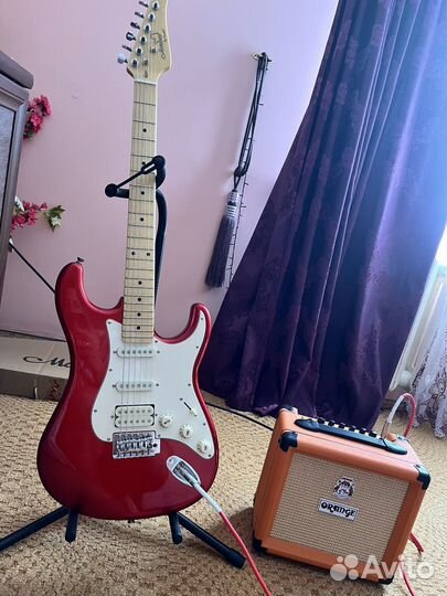 Электро гитара с комбиком