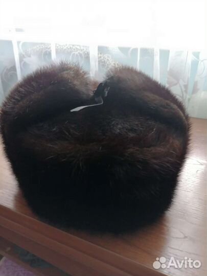 Норковая шапка мужская ушанка