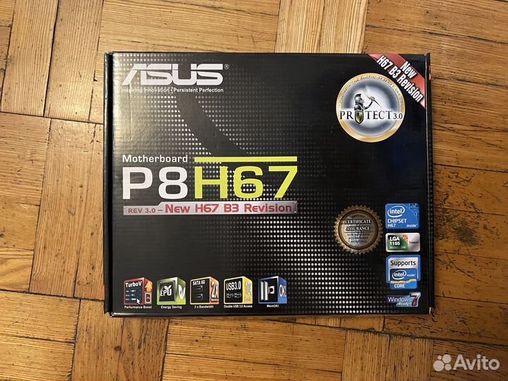 Материнская плата asus p8h67 (новая)