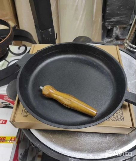 Сковорода чугунная Узбекистан 28x6