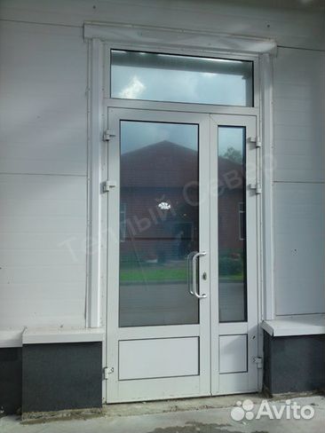 Входная алюминиевая дверь 1280х2600 krwd64