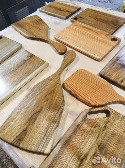 Доска кухонная разделочная кулинарная (дуб, орех)