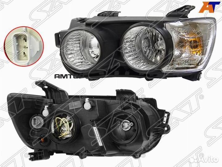 SAT ST-235-1114L Фара chevrolet aveo 11-15 LH окан