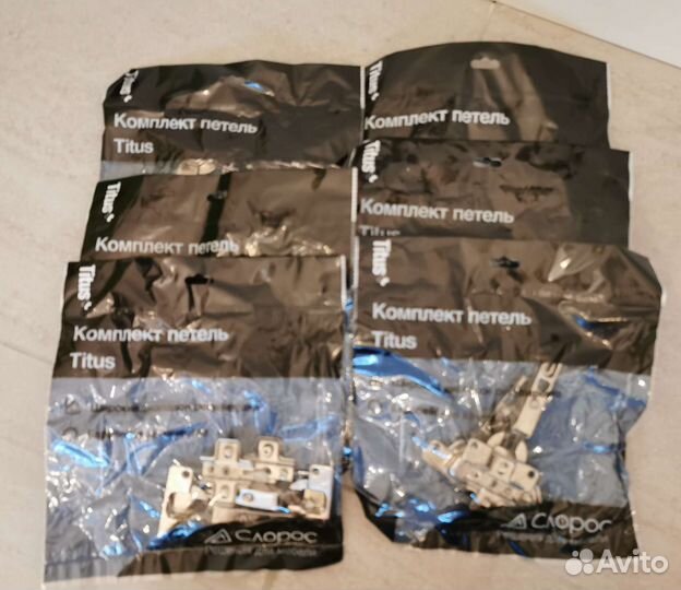 Комплект петель Titus B-type, накладные