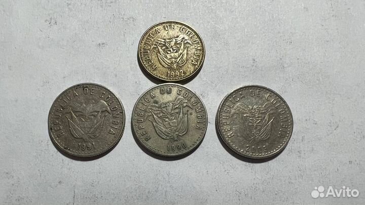 Монеты Колумбия старые