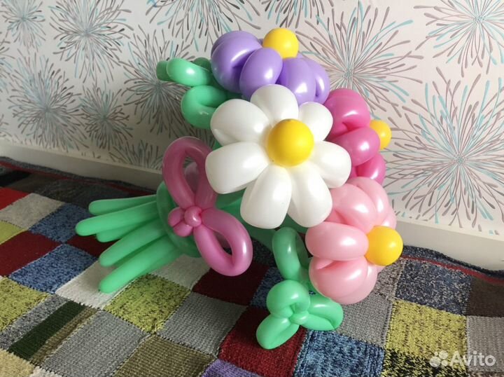 Ромашки /цветы из воздушных шариков