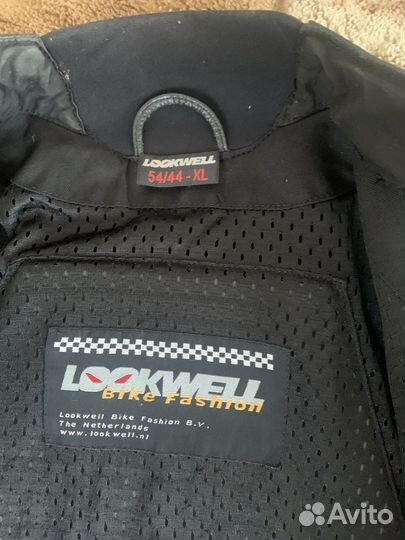 Мотокуртка кожаная мужская бу