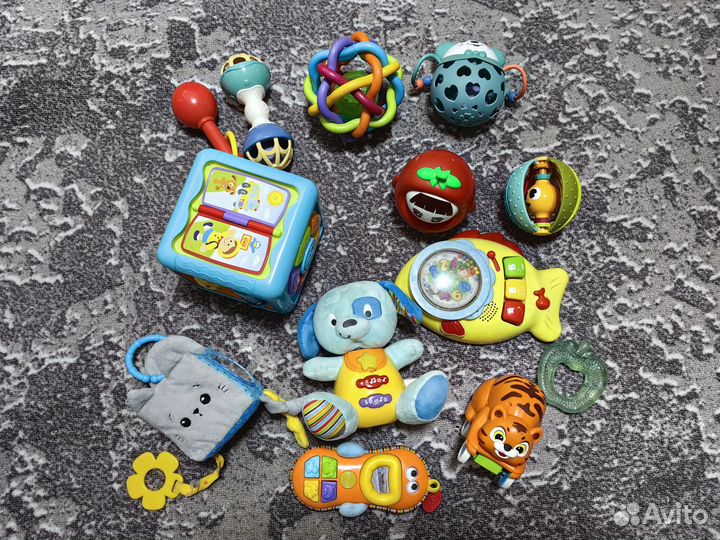 Детские игрушки, погремушки куб интерактивный