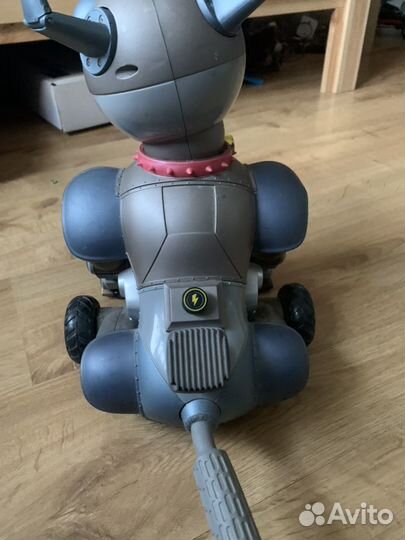 Робот-собака на пульте управления