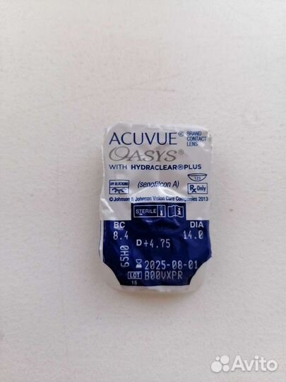 Acuvue oasys +4.75