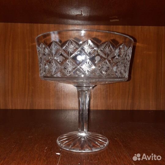 Ваза конфетница на ножке СССР