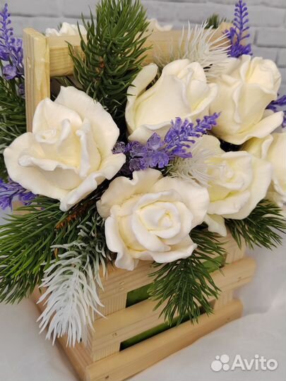 Мыльный букет Нежность среди зимы