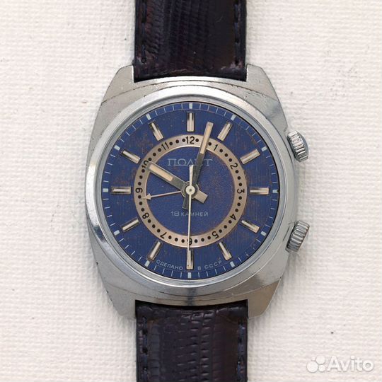 Полет механические часы с будильником СССР