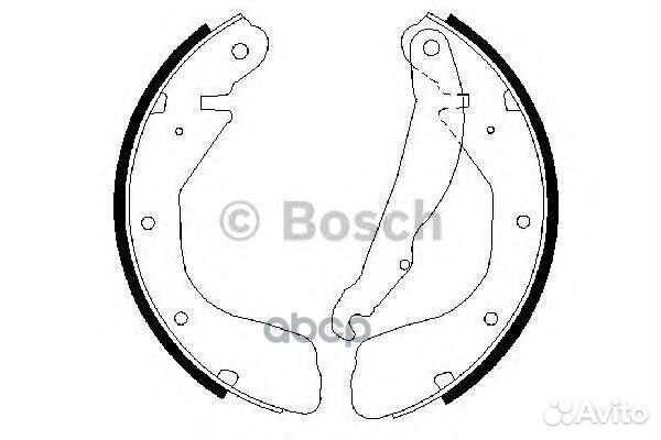 Колодки торм.бараб.200x29 0986487263 Bosch