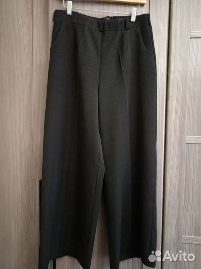 Брюки палаццо на резинке на рост 158