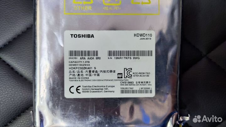 Жесткий диск Toshiba P300 1 Tb 3,5