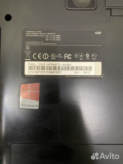 Samsung np550p7c