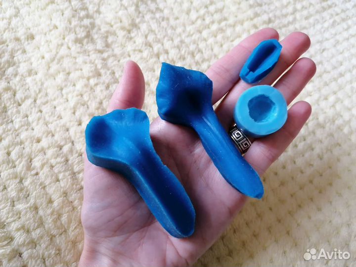 Молды силиконовые лепестки и тычинки