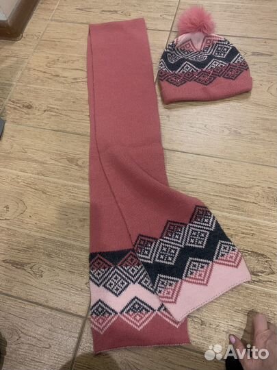 Комплект шапка, шарф