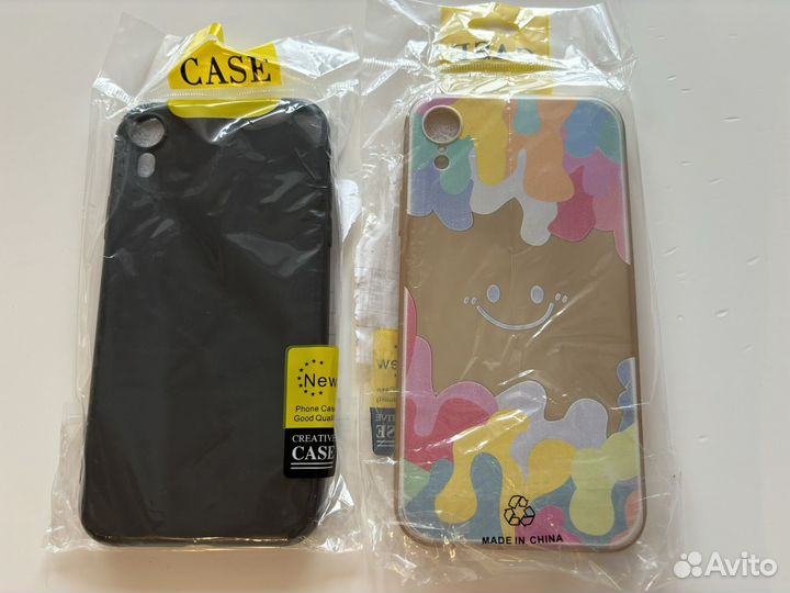 Чехлы на iPhone xr и стекло пленка на экран