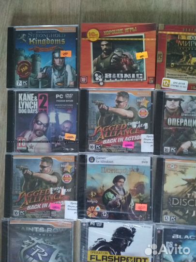 Компьютерные игры диски для пк и dvd,Новые