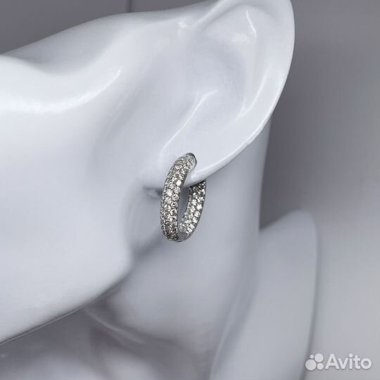 Золотой гарнитур с бриллиантами 3.02ct 585 пробы