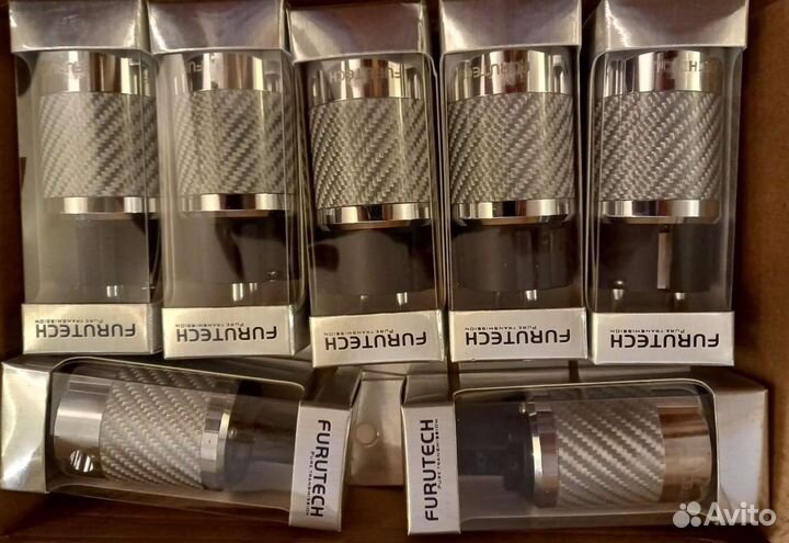 Коннекторы силовые карбон родий комплект