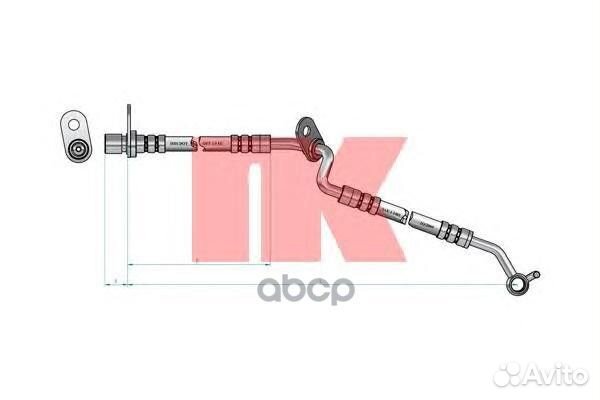 Шланг тормозной Mazda 6 03- 853264 Nk