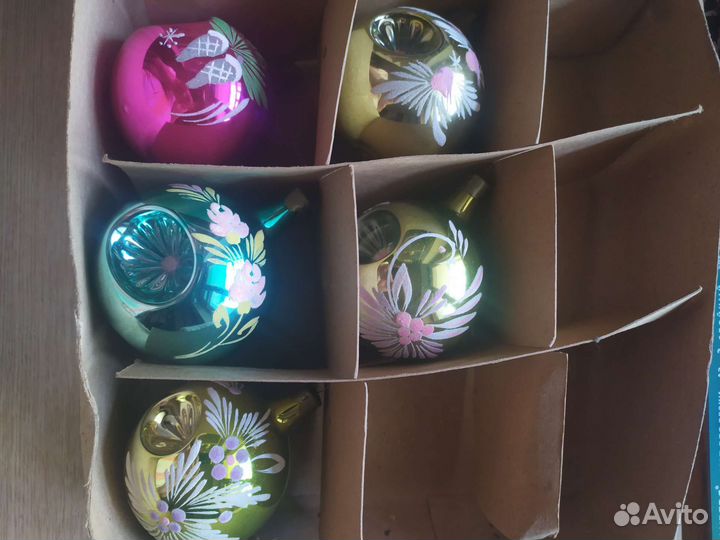 Стеклянные елочные шары СССР