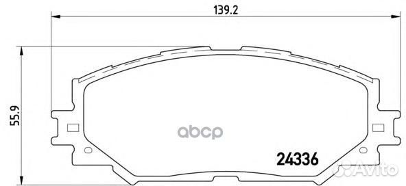 Колодки тормозные дисковые передн. lexus HS (AN