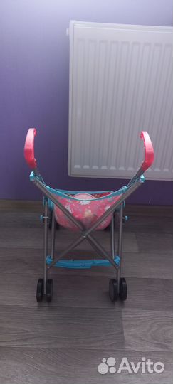 Игрушечная коляска и ванночка с пупсиками