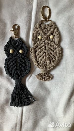 Брелок макраме «Сова»