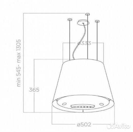 Вытяжка elica easy UX IX/F/50 (PRF0120354A)