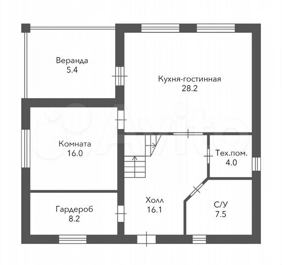 Дом 170 м² на участке 10 сот.
