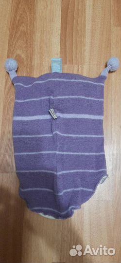 Шапка-шлем зимняя, шерсть, Teyno. Шерсть. Размер 2