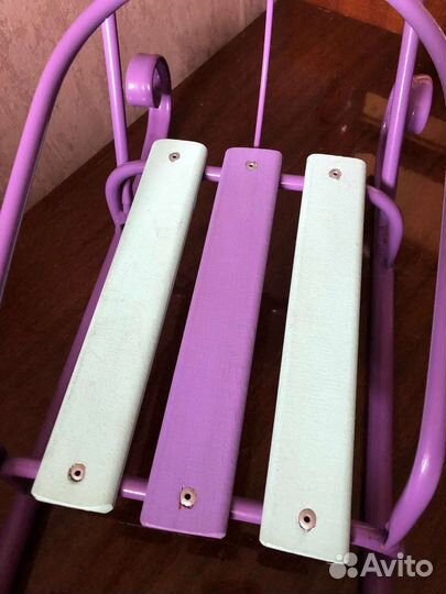 Санки для кукол baby born с толкателем