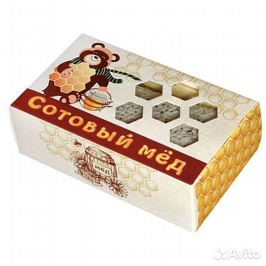 Коробка для сотового меда Мишка (20 шт)