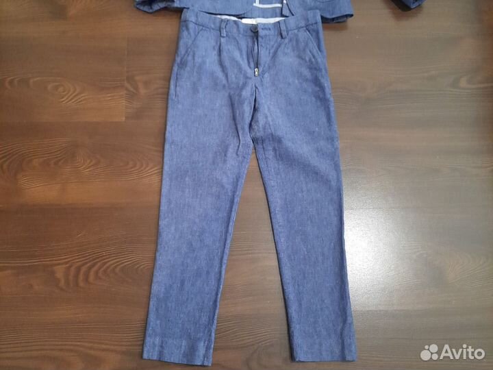 Льняной костюм для мальчика mango