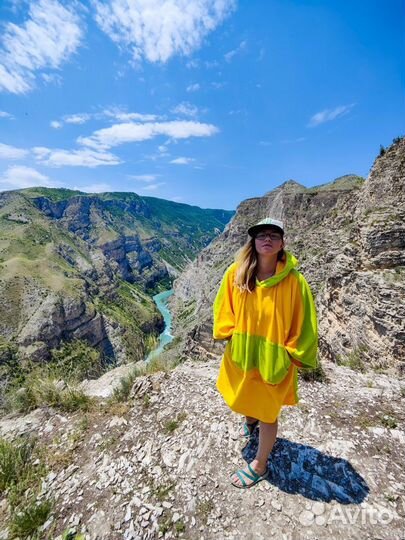 Флисовое пончо