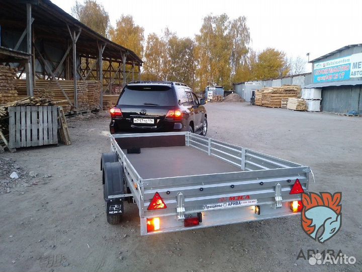 Прицеп легковой двухосный. Фаркопы и автобоксы