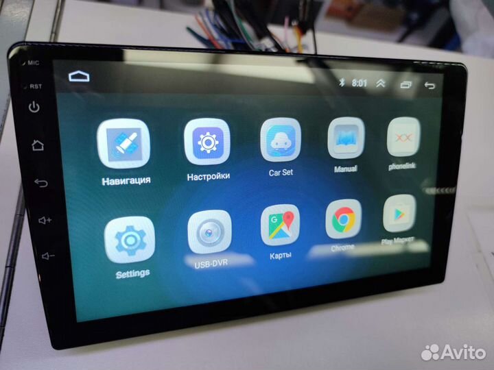 Магнитола с большим экраном 10 дюймов