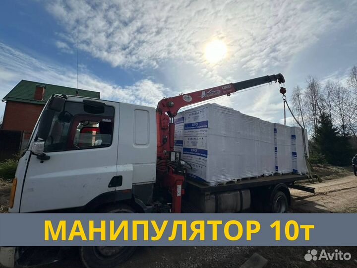 Аренда и услуги манипулятора, стрела 5 т, борт 10 т, 6.6 м