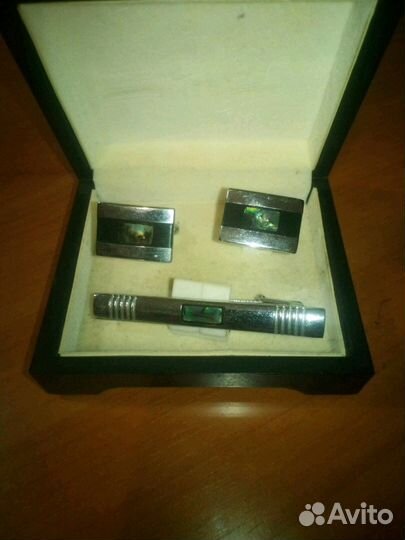 Запонки + зажим для галстука