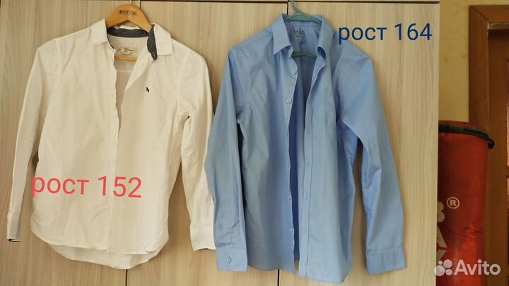 Рубашки для мальчика, б/у, 10-14 лет