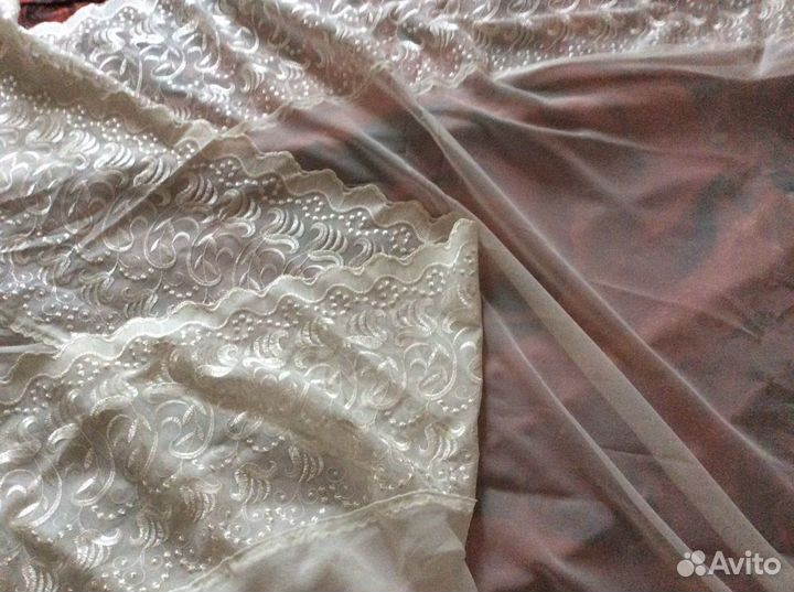 Штора с ламбрекеном для кухни