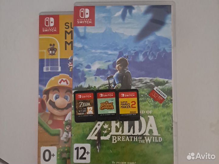 Nintendo switch с 3 играми