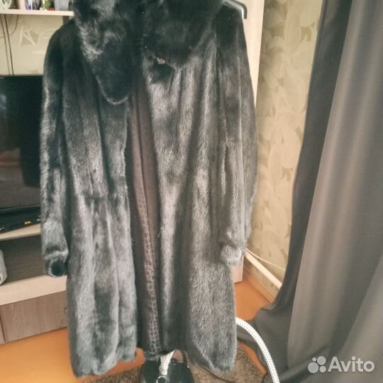 Шуба норковая 48 50 черная
